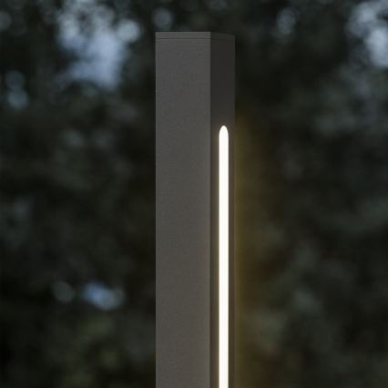 Ideal Lux - LED-ulkovalaisin JEDI LED/12W/230V 80 cm CRI 90 IP65 antrasiitti