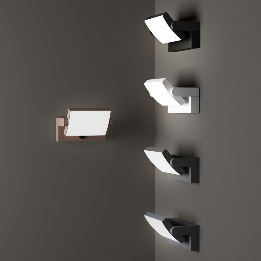 Ideal Lux - LED Ulkovalo anturilla SWIPE LED/21W/230V CRI 90 IP54 ruskea