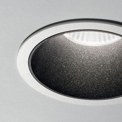 Ideal Lux - LED-upotettava kattovalaisin GAME TRIM LED/11W/230V 3000K CRI 90 halkaisija 8,5 cm IP40 musta/valkoinen