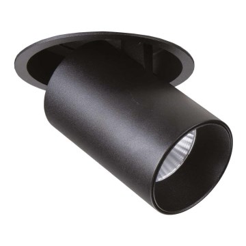 Ideal Lux - LED-upotettava kattospotti NOVA LED/12W/230V 3000K CRI 90 halkaisija 10 cm musta