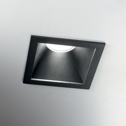 Ideal Lux - LED-upotettava alasvalo GAME TRIM LED/11W/230V 3000K CRI 90 8,4x8,4 cm IP40 musta