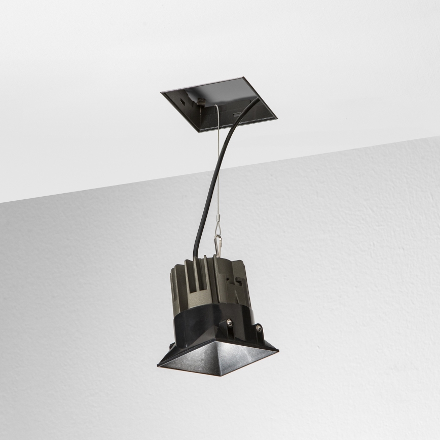 Ideal Lux - LED-upotettava alasvalo GAME TRIM LED/11W/230V 3000K CRI 90 8,4x8,4 cm IP40 musta