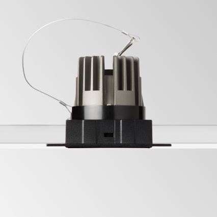 Ideal Lux - LED-upotettava alasvalo GAME TRIM LED/11W/230V 3000K CRI 90 8,4x8,4 cm IP40 musta