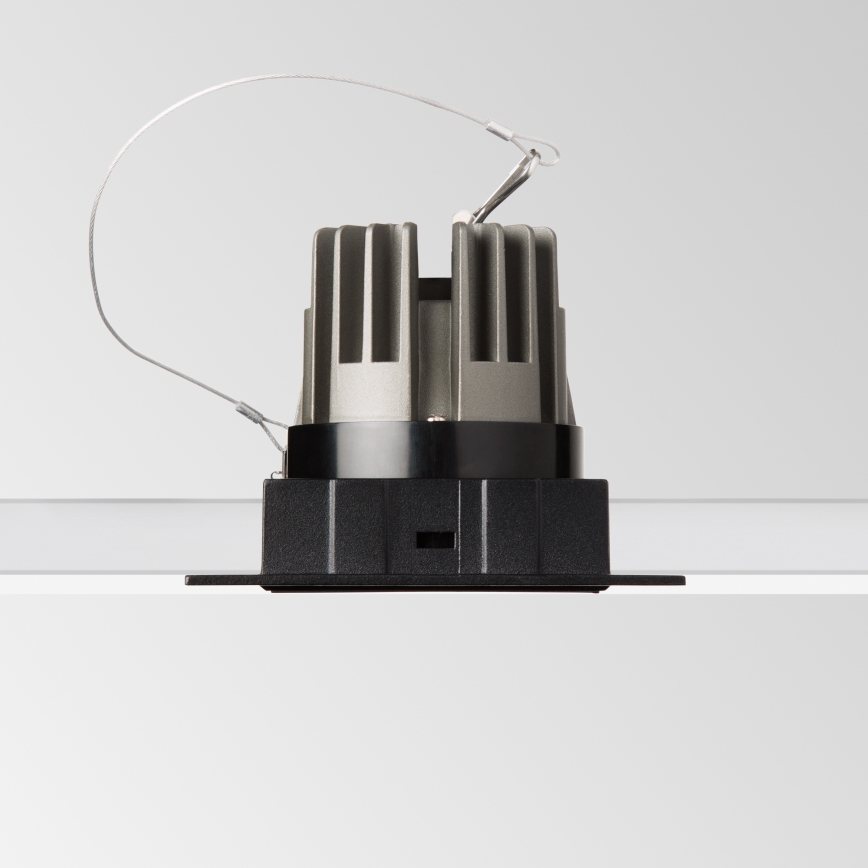 Ideal Lux - LED-upotettava alasvalo GAME TRIM LED/11W/230V 3000K CRI 90 8,4x8,4 cm IP40 musta