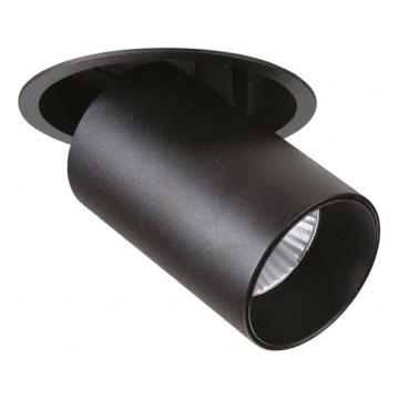 Ideal Lux - LED-upotettava kohdevalaisin NOVA LED/12W/230V CRI 90 Ø 11 cm musta