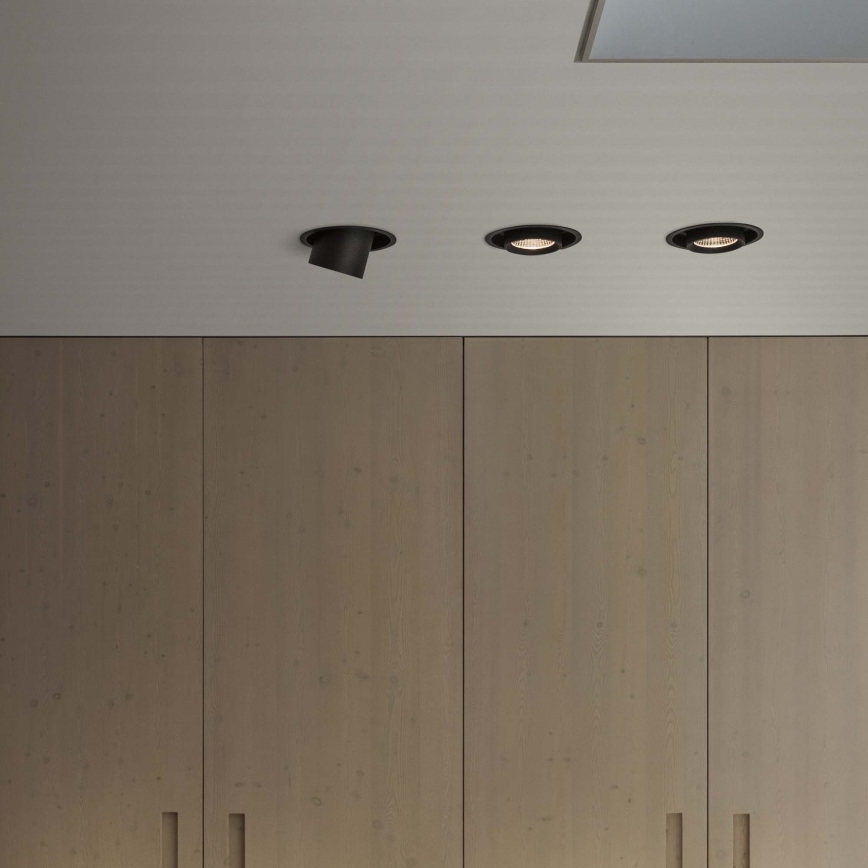 Ideal Lux - LED upotettava kohdevalaisin NOVA LED/6W/230V 3000K CRI 90 halkaisija 6,8 cm musta