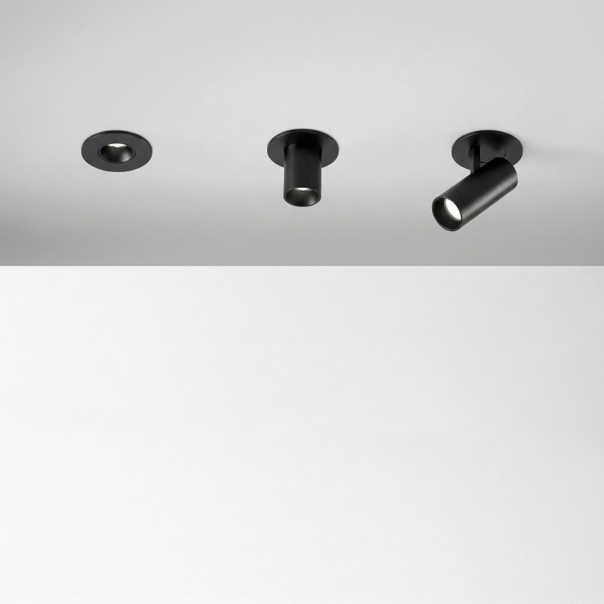 Ideal Lux - LED upotettava kohdevalaisin NOVA LED/6W/230V 3000K CRI 90 halkaisija 6,8 cm musta