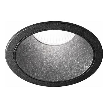Ideal Lux - LED-uppoasennettava alasvalaisin GAME TRIM LED/11W/230V 3000K CRI 90 Ø 8,5 cm IP40 musta