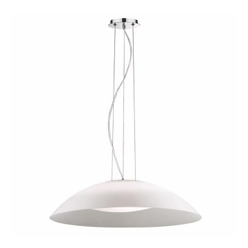 Ideal Lux - LENA-riippuvalaisin kaapelilla 3xE27/60W/230V Ø 64 cm valkoinen