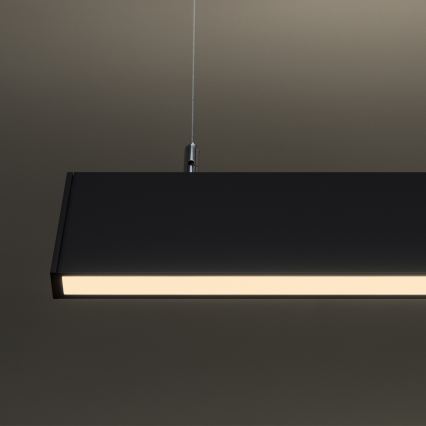 Ideal Lux - LINUS LED-riippuvalaisin vaijerilla LED/32W/230V 3000K CRI 90 120 cm musta