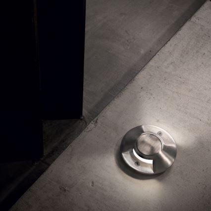 Ideal Lux - LED sisäänajovalaisin ROCKET LED/3W/230V CRI 90 IK08 IP67 mattakromi