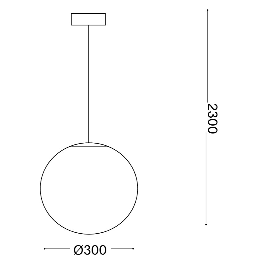 Ideal Lux - MAPA-riippuvalaisin kaapelilla, 1xE27/42W/230V, Ø 30 cm, valkoinen