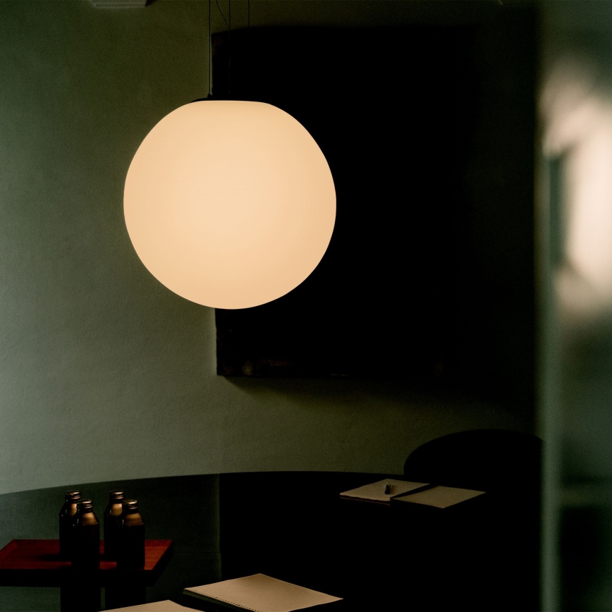 Ideal Lux - MAPA riippuvalaisin vaijerilla 1xE27/42W/230V, halkaisija 50 cm, valkoinen