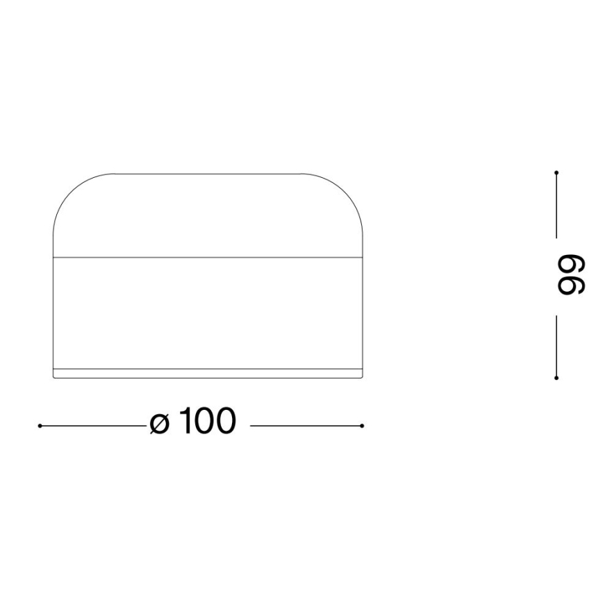 Ideal Lux - LED himmennettävä kosketuspöytävalaisin MIGNON LED/5W/5V 1500 mAh Ø 10 cm CRI 90 musta