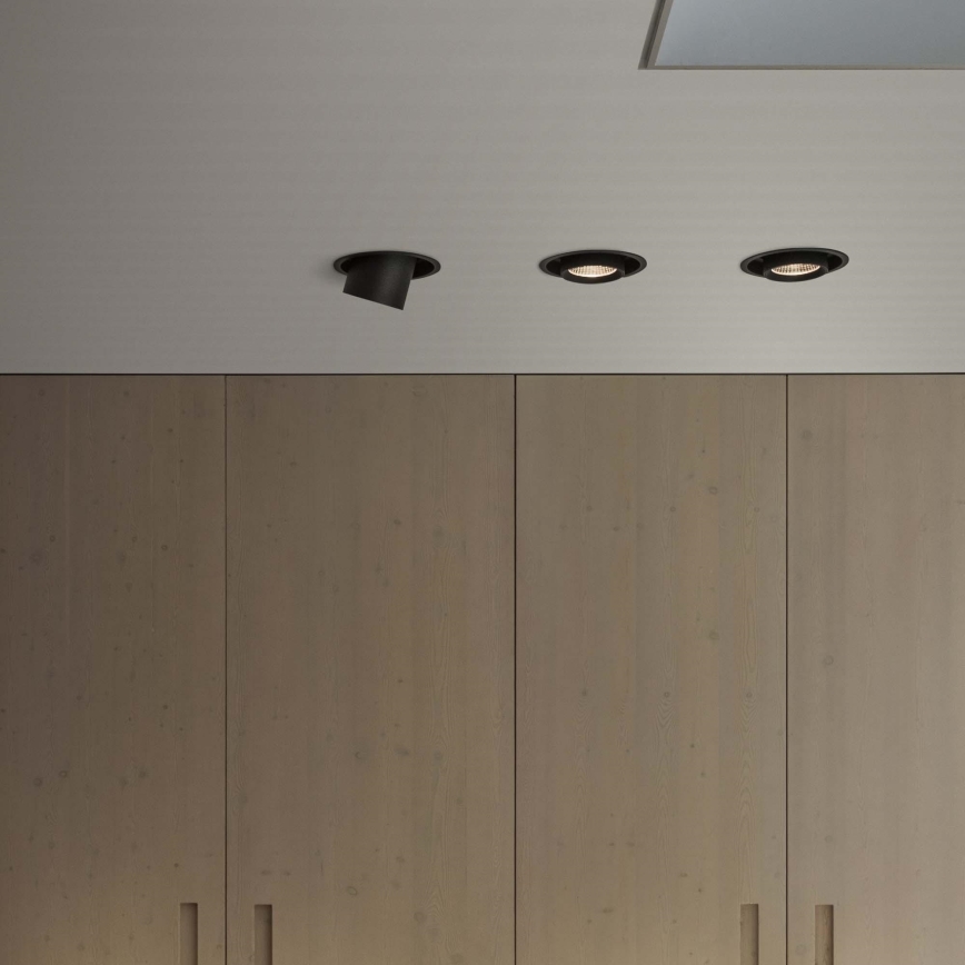 Ideal Lux - NOVA LED upotettava kohdevalaisin 30 W, 230 V, 4000 K, CRI 90, Ø 15,4 cm, musta
