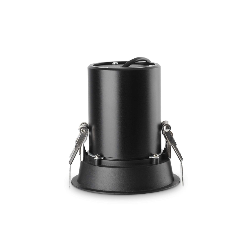 Ideal Lux - LED-upotettava kattospotti NOVA LED/12W/230V 3000K CRI 90 halkaisija 10 cm musta