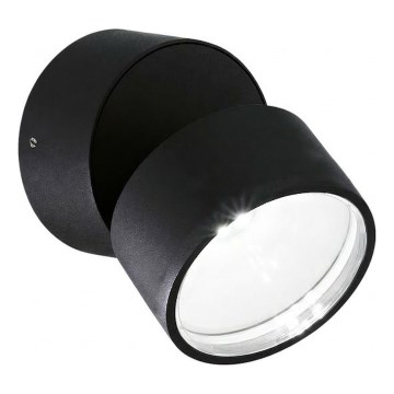 Ideal Lux - OMEGA LED ulkoseinävalaisin 7W/230V CRI 90 IP54 musta