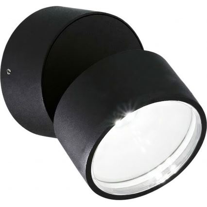 Ideal Lux - OMEGA LED ulkoseinävalaisin 7W/230V CRI 90 IP54 musta