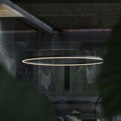 Ideal Lux - LED-riippuvalaisin vaijerilla ORACLE LED/53W/230V 3000K CRI 90 halkaisija 90 cm musta