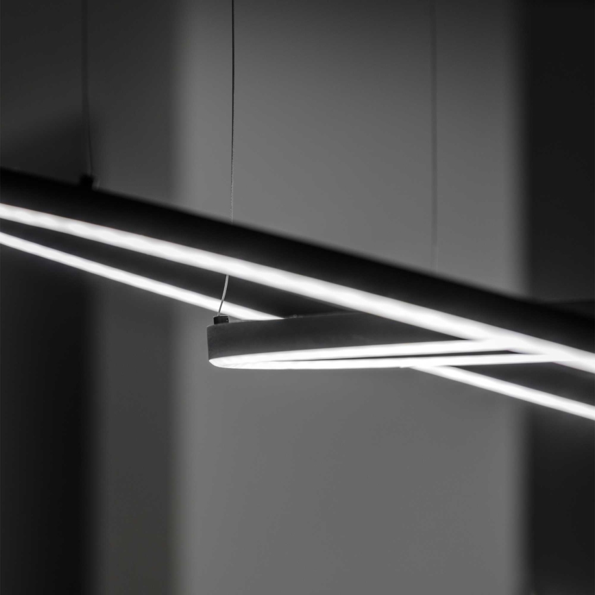 Ideal Lux - LED-riippuvalaisin vaijerilla ORACLE LED/53W/230V 3000K CRI 90 halkaisija 90 cm musta