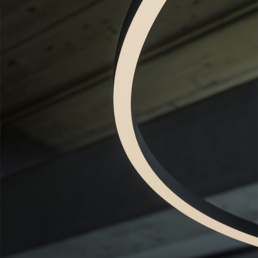 Ideal Lux - LED-riippuvalaisin vaijerilla ORACLE LED/53W/230V 3000K CRI 90 halkaisija 90 cm musta