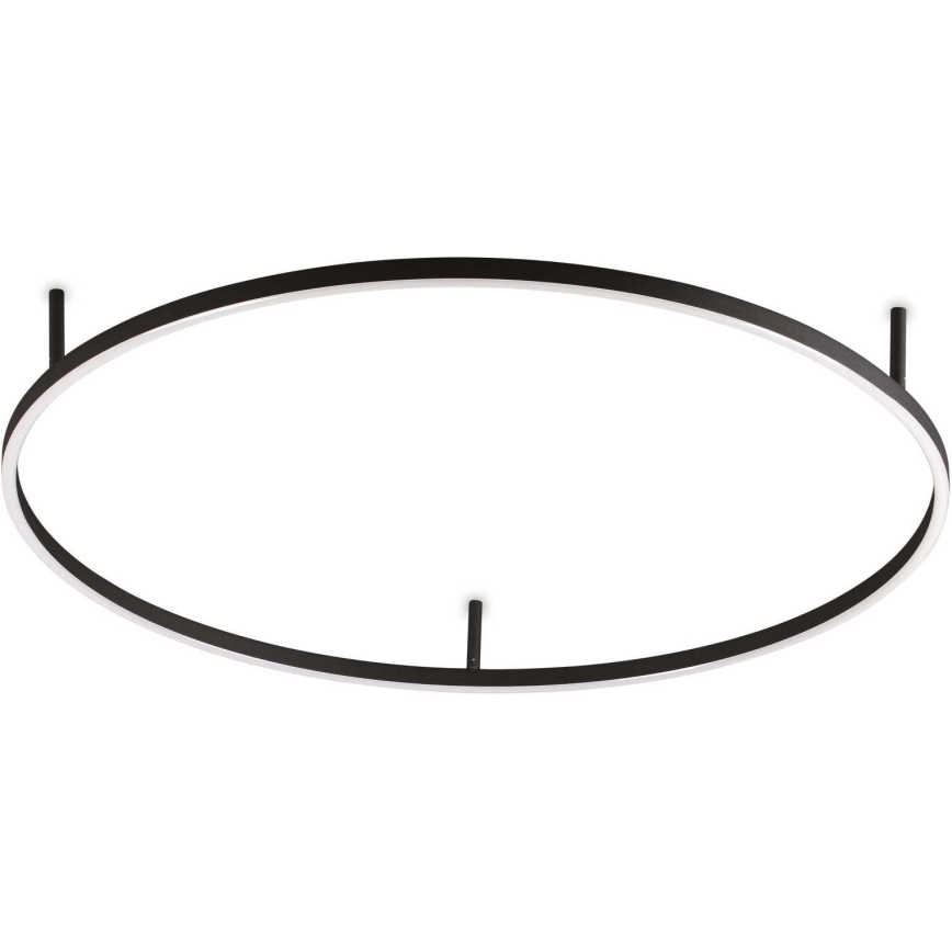 Ideal Lux - LED-kattovalaisin ORACLE SLIM LED/53W/230V 3000K CRI 90 halkaisija 90 cm musta