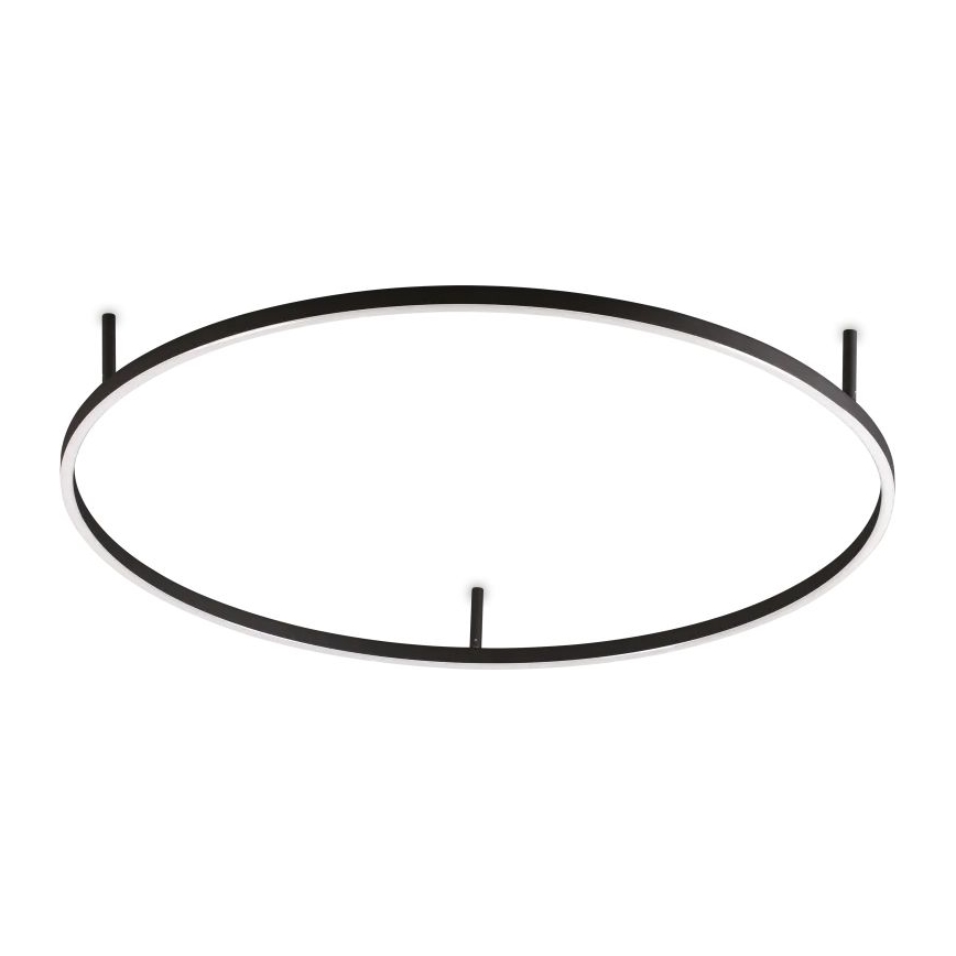 Ideal Lux - LED-kattovalaisin ORACLE SLIM LED/53W/230V 4000K CRI 90 halkaisija 90 cm musta