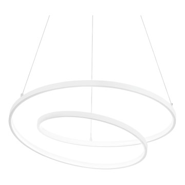 Ideal Lux - OZ LED himmennettävä vaijeririippuvalaisin, 48 W, 230 V, halkaisija 60 cm, CRI 90, valkoinen