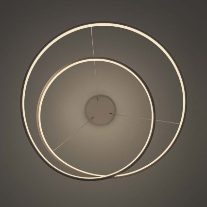 Ideal Lux - OZ LED himmennettävä vaijeririippuvalaisin, 48 W, 230 V, halkaisija 60 cm, CRI 90, valkoinen