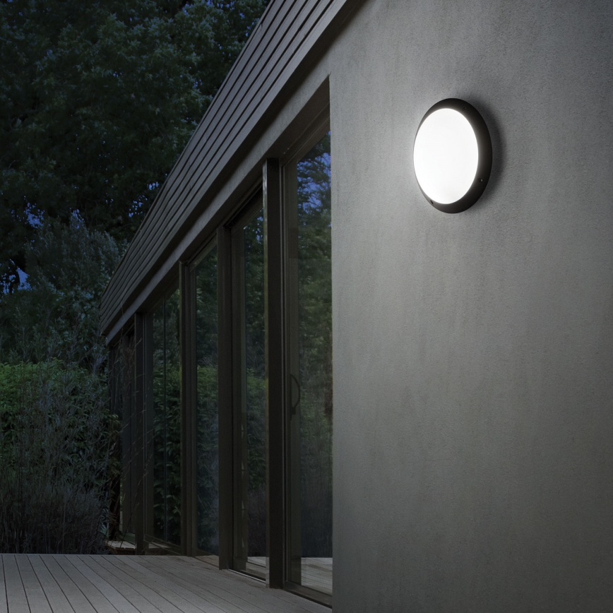 Ideal Lux - POLAR ulkoseinävalaisin 1xE27/23W/230V IP66, musta