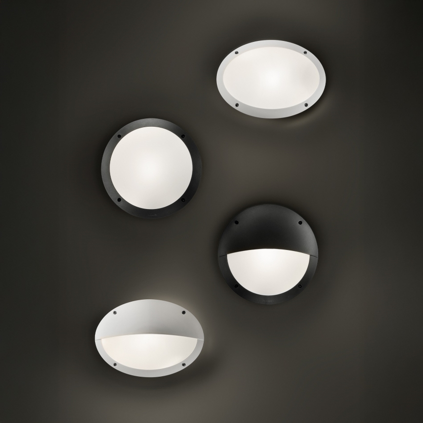 Ideal Lux - POLAR ulkoseinävalaisin 1xE27/23W/230V IP66, musta