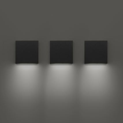 Ideal Lux - POST-IT LED-ulkoseinävalaisin 3W/12V, CRI 90, musta