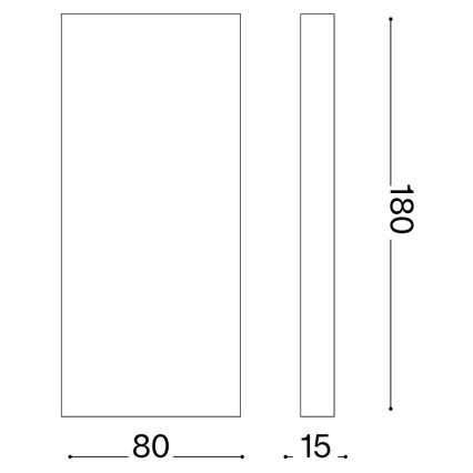 Ideal Lux - POST-IT LED ulkoseinävalaisin LED/6W/12V CRI 90 messinki