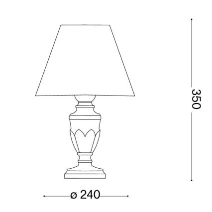 Ideal Lux - Pöytävalaisin FIRENZE 1xE14/40W/230V kultainen