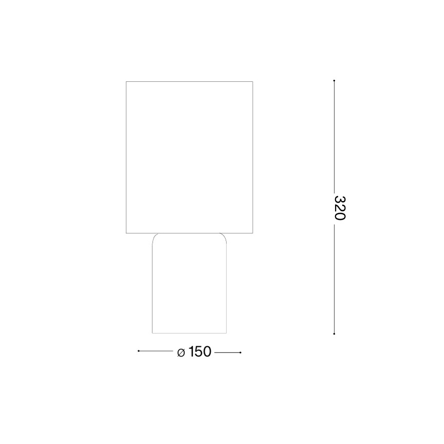 Ideal Lux - Pöytävalaisin KALI 1xE14/40W/230V kermanvärinen