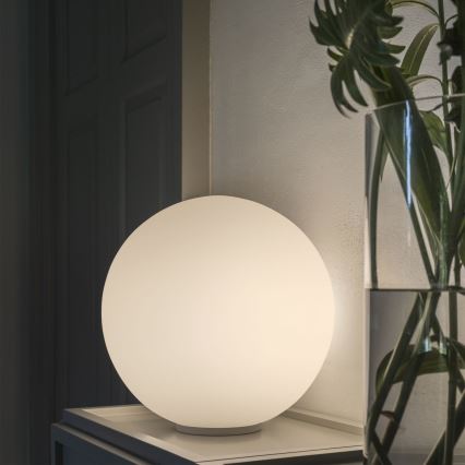 Ideal Lux - Pöytävalaisin MAPA 1xE27/42W/230V, halkaisija 30 cm, valkoinen
