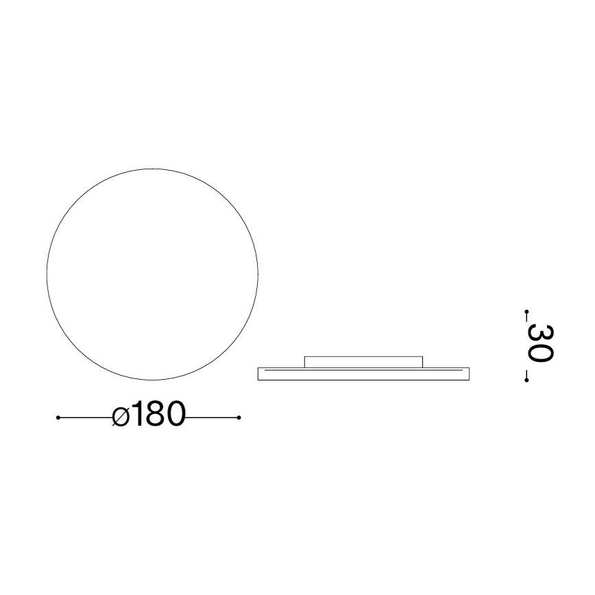 Ideal Lux - PUNTO LED ulkoseinävalaisin 9W/230V CRI 90 Ø 18 cm IP54 valkoinen