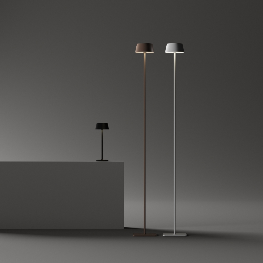 Ideal Lux - LED himmennettävä kosketusohjattu ulkovalaisin PURE LED/1,5W/3,7V 2200 mAh CRI 90 IP54 musta