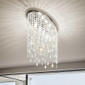 Ideal Lux - RAIN kristallinen kattovalaisin 3xE14/40W/230V, kiiltävä kromi