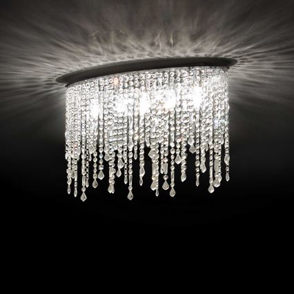 Ideal Lux - RAIN kristallinen kattovalaisin 3xE14/40W/230V, kiiltävä kromi