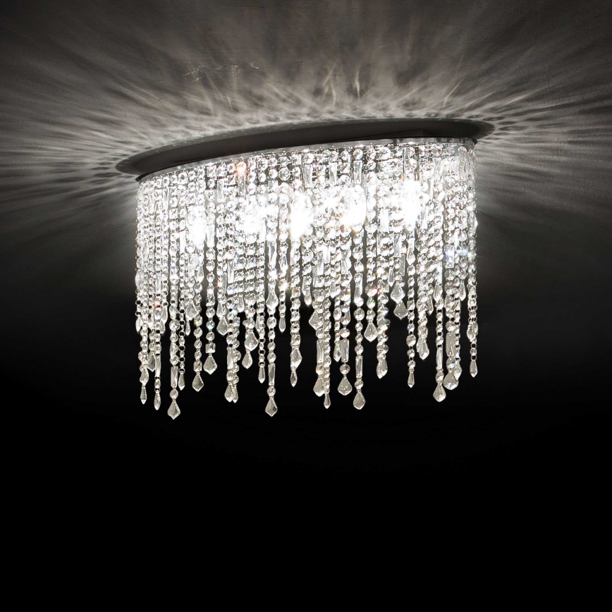 Ideal Lux - RAIN kristallinen kattovalaisin 3xE14/40W/230V, kiiltävä kromi