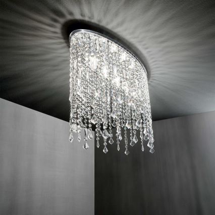 Ideal Lux - RAIN kristallinen kattovalaisin 3xE14/40W/230V, kiiltävä kromi