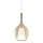 Ideal Lux - Riippuvalaisin johdolla KALIQUE 1xE27/42W/230V halkaisija 18 cm savuinen beige