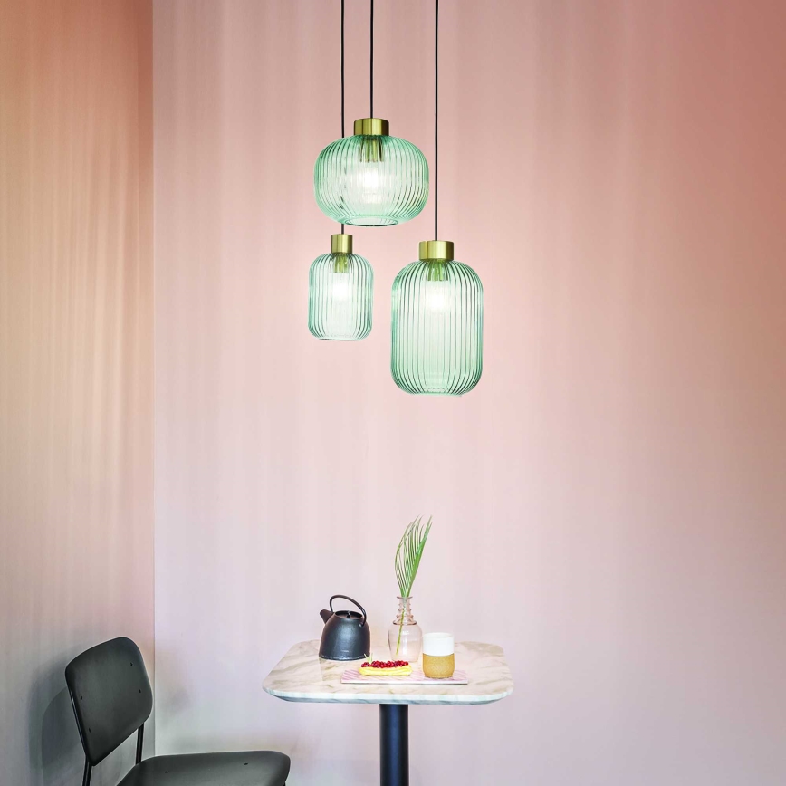 Ideal Lux - Riippuvalaisin johdolla MINT 1xE27/60W/230V, halkaisija 14 cm, vihreä