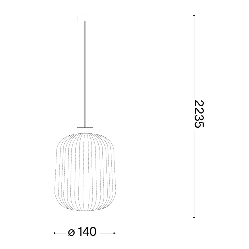 Ideal Lux - Riippuvalaisin johdolla MINT 1xE27/60W/230V, halkaisija 14 cm, vihreä