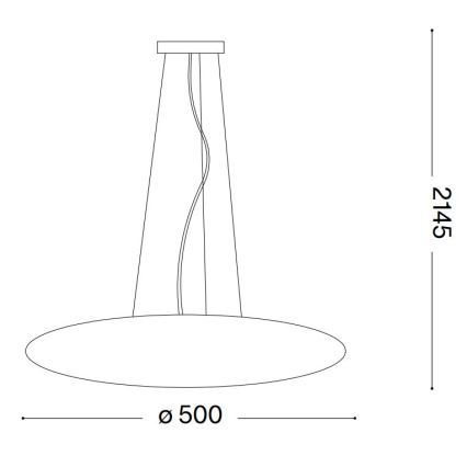 Ideal Lux - Riippuvalaisin kaapelilla SMARTIES 3xE27/42W/230V 50 cm valkoinen