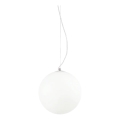 Ideal Lux - Riippuvalaisin MAPA vaijerilla 1xE27/42W/230V, halkaisija 30 cm, valkoinen