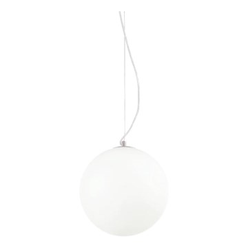 Ideal Lux - Riippuvalaisin MAPA vaijerilla 1xE27/42W/230V, halkaisija 30 cm, valkoinen