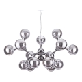 Ideal Lux - Riippuvalaisin vaijereilla NODI 15xE14/28W/230V Ø 105 cm kiiltävä kromi