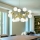 Ideal Lux - riippuvalaisin vaijerikiinnityksellä NODI 15xE14/28W/230V halkaisija 105 cm messinki/valkoinen